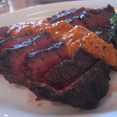 Grilled Spring Onions With Romesco Sauce