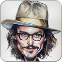 Johnny Depp Caricature LWP mobile app icon