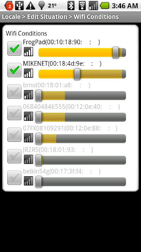 Locale Wifi Conditions Plug-in