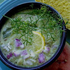 Mexican Cold Cucumber Cilantro soup