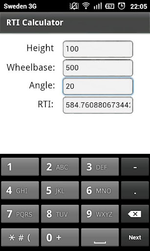 RTI Calculator