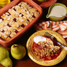 Apricot Cobbler with Custard Sauce