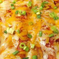 Cream Cheese Chicken Enchiladas
