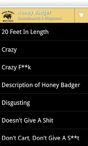 Honey Badger Soundboard