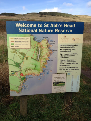 St Abb's Head National Nature Reserve Welcome Sign