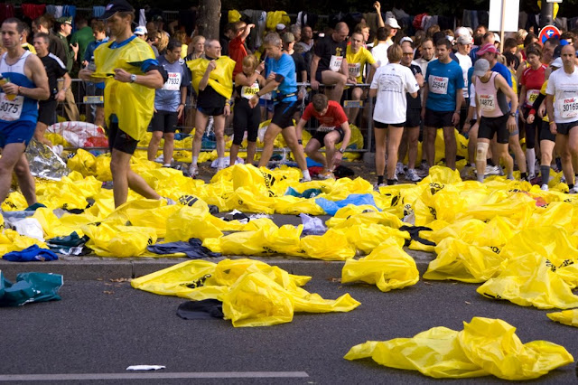 Vreče na štartu maratona
