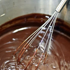 Ganache for Heart-Shaped Chocolate Chip Cookies