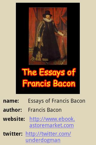 The Essays of Francis Bacon