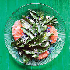 Fava Green, Grapefruit, and Flower Salad