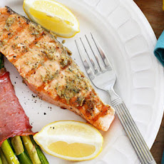 Grilled Garlic Dijon Herb Salmon
