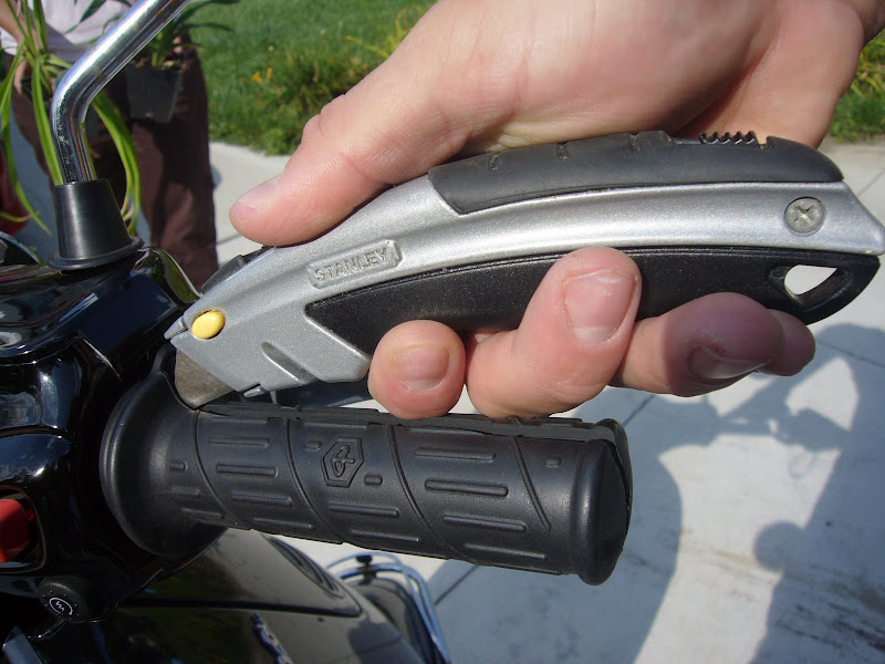 Modern Vespa Sundance ORing Grips on an ET4