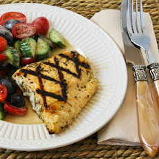 Recipe for Grilled Fish with Garlic, Basil, and Lemon (Halibut, Tilapia, or Mahi Mahi)