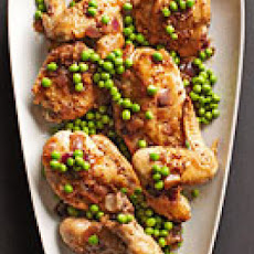 Beer-Braised Chicken & Peas