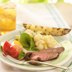Grilled Flank Steak with Scallions