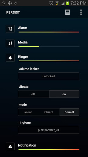 persist-volume-control for android screenshot
