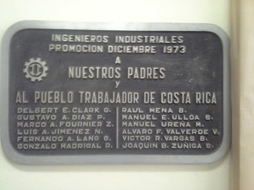 Placa A Los Ingenieros Industriales