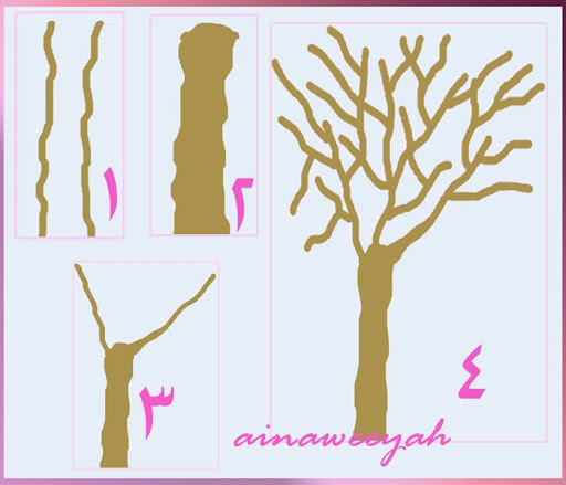  |~| طريقة رسم الشجرة على الجدار |~| Rasmi1