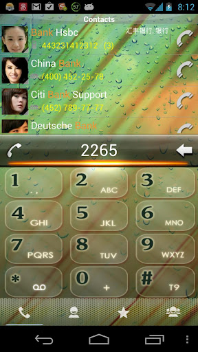 RocketDial Rain Theme