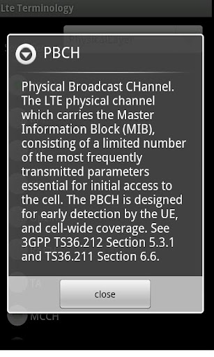 4G-LTE Terminology