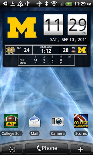 Michigan Wolverines Live Clock