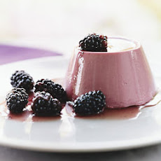 Blackberry Buttermilk Panna Cottas with Blackberry Compote