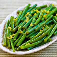 Lemony Green Beans (Green Beans with Lemon Juice and Lemon Zest)