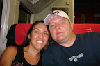 Alicia and Eric on the train...