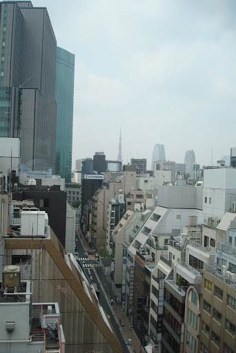 View from Courtyard at Marriott in Tokyo