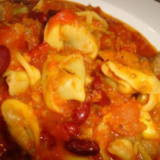 Kate's Spicy Sausage Tortellini Soup