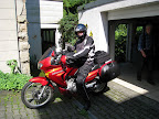 vollgepacktes Motorrad
