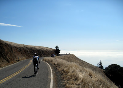 Mike on the Mt. Tam descent.