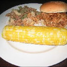Crock Pot Old South Pulled Pork on a Bun