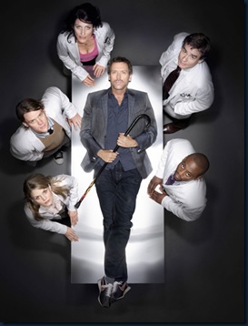 HOUSE:  Clockwise from center:  Hugh Laurie, Robert Sean Leonard, Omar Epps, Jennifer Morrison, Jesse Spencer, Lisa Edelstein.  The fourth season of HOUSE premieres Tuesday, Setp. 25 (9:00-10:00 PM ET/PT) on FOX.  ©2007 Fox Broadcasting Co.  Cr:  Art Streiber/FOX