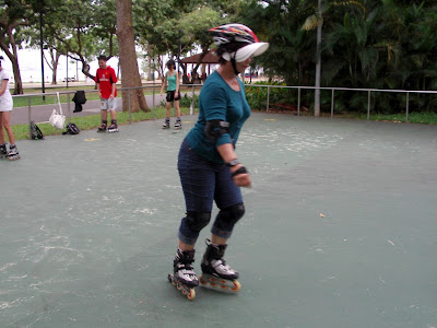 Roller blading East Coast Park