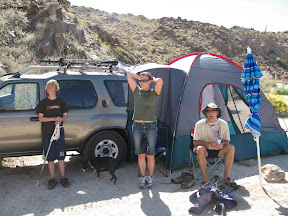 Getting psyched up for the hike.