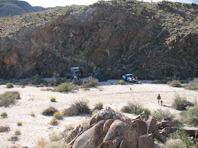 Bighorn Sheep's eye view of our camp.