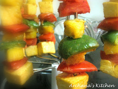 paneer tikkas