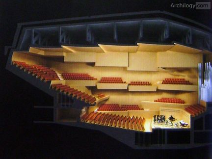Cultural Center Brno - Longitudinal Section 