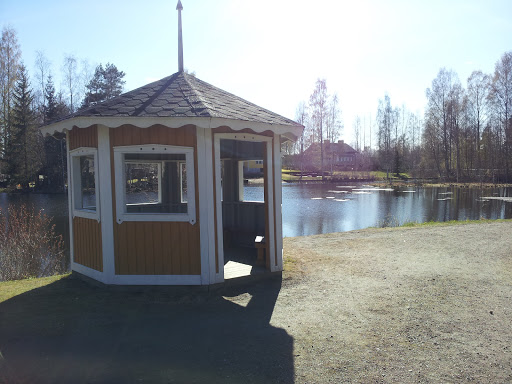 Summerhouse by Pond