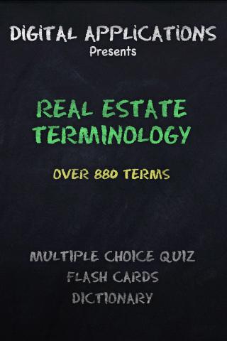 800 REAL ESTATE TERMS QUIZ