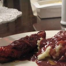 Bangers and Mash With Onion Gravy