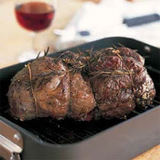 Mediterranean Roasted Leg of Lamb with Red Wine Sauce