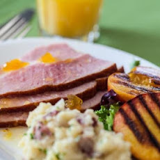 Easter Ham with Grilled Peaches Recipe