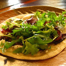 Warm Goat Cheese & Balsamic Onion Personal Pizzas