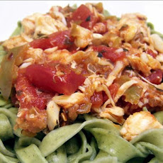 Spicy Crab over Pasta