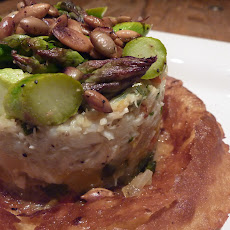 Asparagus, Crab and Pepper Timbale with Toasted Spiced Pepitas