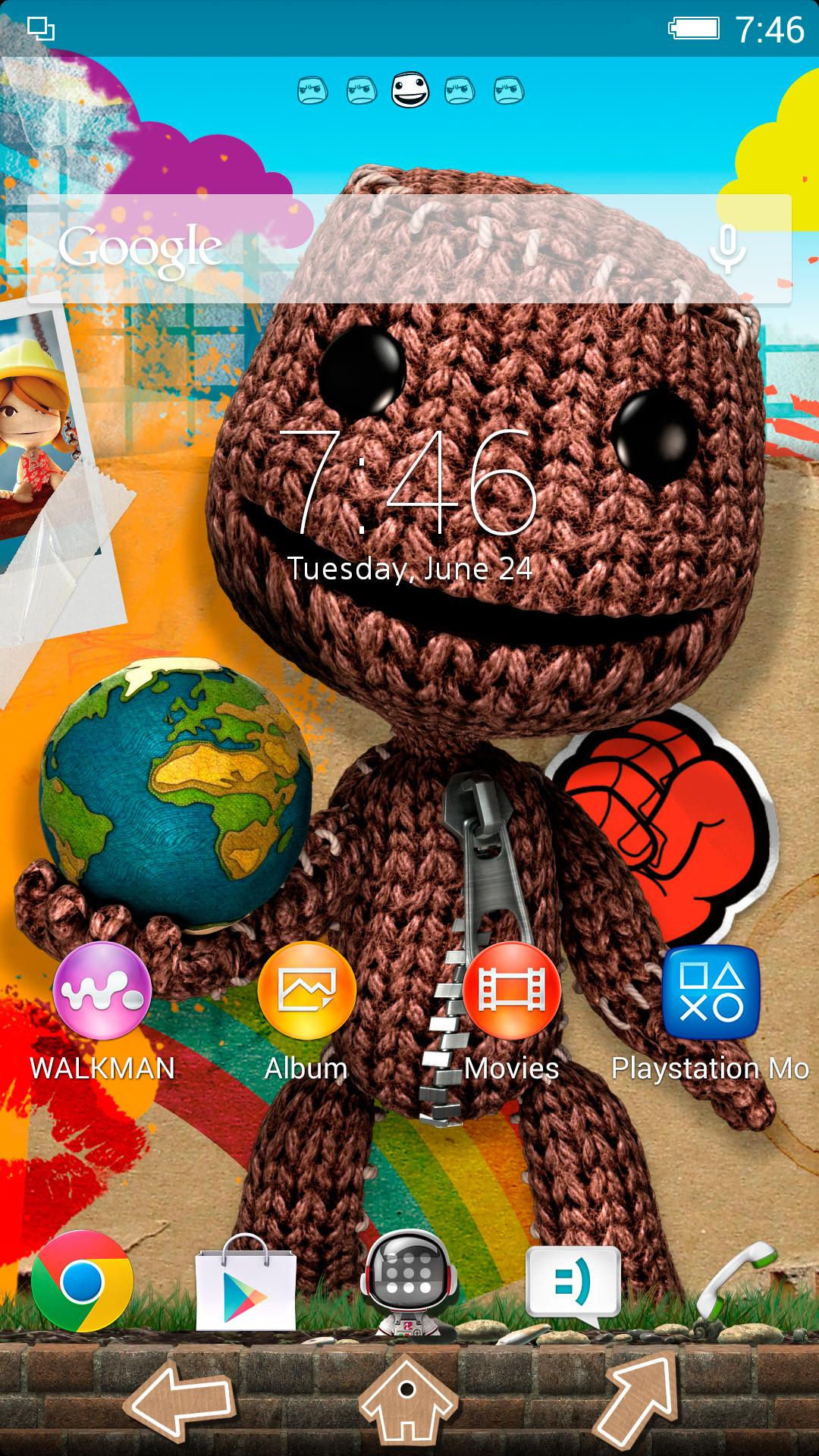 Android application XPERIA™ LittleBigPlanet Theme screenshort