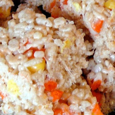 Halloween Crisp Candy Corn Treats