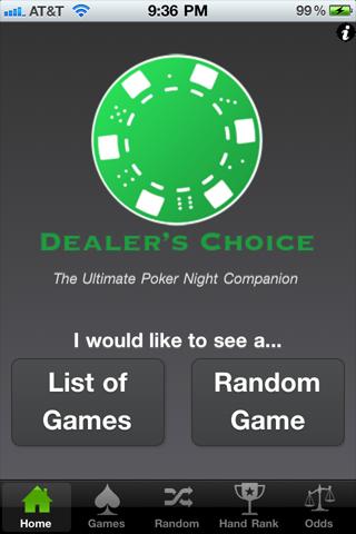 Dealers Choice Poker Companion