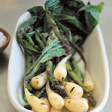 Grilled Ramps with Asparagus